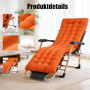 Bocguy Coussins pour Bains De Soleil， Chaise Longue Jardin，Matelas Transat Bain De Soleil Chaise Longue Exterieur pour Jardin Te