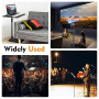 Support videoprojecteur pied videoprojecteur support projecteur sur trepied | rotation à 360°, base métallique robuste, supporte