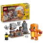 LEGO Pokémon Smart Play: Salamèche et Racaillou, Le Combat dans la Grotte - Jouet Interactif - Set Compatible avec 2 Smart Tags