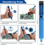 Ultralent Kit de fer à souder 24 en 1, 60 W, température réglable de 200 à 450 °C, kit de soudure électrique avec 5 pannes à sou