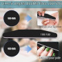 elzle 10 Limes à Ongles Pro 100/180 Double Face Lavables, Noir | Professionnelles Lavables Réutilisables, pour Manucure, Soin On