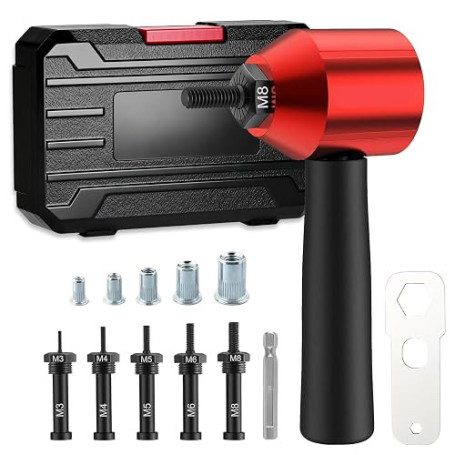 ChaneeHann Pince à Insert Fileté Et Insert Fileté Métal 26Pièces en Acier Allié pour Automobile, Meuble, Réparation Industrielle