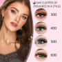 LUFFLOK 640pcs Kit Extension Cils Individuels 30D+40D+50D+60D Faux Cils | Faux Cils Bouquet Volume Russian D Curl DIY Extensions