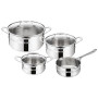 Tefal - Jamie Oliver Cook Smart Batterie de cuisine en - 7 pièces - Inox | Batterie de cuisine inox compatible induction - Couve