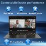 PC Portable 15,6 Pouces 16Go RAM 512Go SSD Celeron N5095, Ordinateur Portable FHD 1920x1080, WiFi Bluetooth, Lecteur d’Empreinte