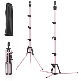 Support Tête à Coiffer Réglable 160 cm, Trépied Coiffure avec Sac Transport | Trépied professionnel réglable 50-160 cm avec rota