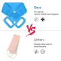 URAQT Brosse de Bain, 73cm Longueur Brosse Arrière en Silicone | pour Le Dos Double Face de la Douche à Bulles à Une Touche pour