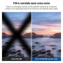 NEEWER 67mm Filtre ND Variable True Colors à diaphragme Rigide ND2-32(1 à 5 diaphragmes),Filtre à densité Neutre limitée, Verre