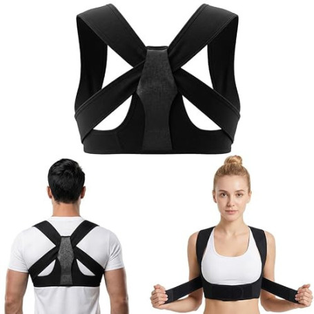 AYBUY Correcteur de Posture, Redresse Dos Correcteur de Posture | Postures Correcteurs Réglable, Aaméliorer la Postures Des épau