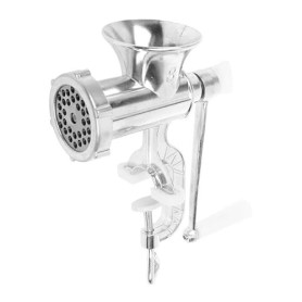Hachoir à viande manuel Aluminium L 13 cm H 24 cm Avec manche en plastique Avec lame en fonte