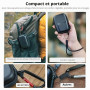 SYMIK étui de Transport pour DJI Osmo Action 6, Petit Sac de Transport, Capuchon d'objectif en Silicone, Film de Protection d'éc