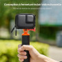 SYMIK étui de Transport pour DJI Osmo Action 6, Petit Sac de Transport, Capuchon d'objectif en Silicone, Film de Protection d'éc