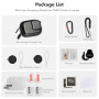 SYMIK étui de Transport pour DJI Osmo Action 6, Petit Sac de Transport, Capuchon d'objectif en Silicone, Film de Protection d'éc