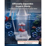 VEVOR Écumeur de Protéines 200-400 L Écumeur pour Aquariums d'eau de Mer, pour Éliminer Déchets Organiques Aquarium Marin et Réc