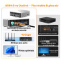GEEKOM A6 Business Mini PC avec AMD Ryzen 7 6800H, 16Go DDR5 RAM(Évolutif) | 1To SSD, Radeon 680M, Lecteur SD, USB-C,4 écrans 8K