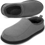 Anmerl Pantoufle Homme Femme à Mémoire de Forme Chaussons Mocassins de Maison d'Hiver pour Intérieur et Extérieur avec Doublure 