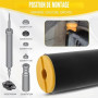 Amortisseur Arrière de Suspension Compatible avec Série 1 Série 3 X1 E81 E82 E84 E87 E88 E90 E91 E92 E93 33506771737 Kit de Répa