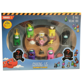 Among Us Crewmate Figures Lot de 8 boîtes Deluxe (S2)