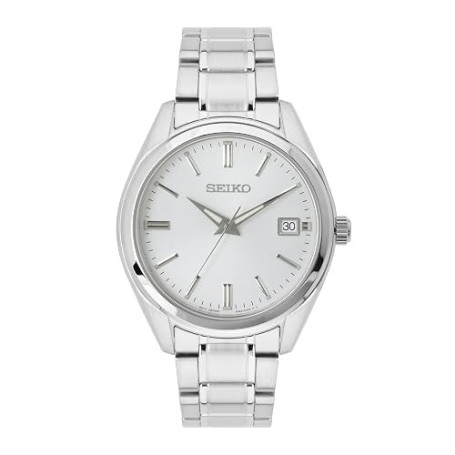 Seiko Hommes Analogique Quartz Montre avec Bracelet en Acier Inoxydable