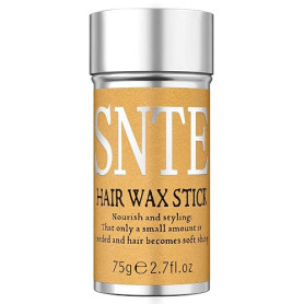 Samnyte Bâton de cire, perruques de cheveux Bâton lisse de contrôle de bord, pommade coiffante non grasse pour cheveux rebelles