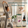 3 Pièce Drainant Lymphatique Goutte 59ML Drainage Lymphatique Corps Complet Mélanges à Base de Plantes Naturelles pour Femmes et
