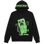 Minecraft Hoodie Boys Kids Gamer Black Creeper Inside Pull à Capuche