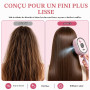 Brosse Lissante Électrique 3 en 1 – Brosse Vapeur avec Spray, Peigne Massant Anti-Frisottis pour Cheveux Secs/Mouillés, Recharge