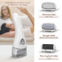 MYCARBON Rapeuse Pieds Pedicure Electrique Professionnel Rechargeable IPX6 Etanche Lime Ponceuse Callosité Corne Peau Morte Lumi