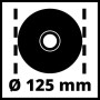 Einhell Meuleuse d’angle TC-AG 125/850 | 850 W | Ø 125 mm | profondeur 33 mm | jusqu’à 12000 tr/min | protection redémarrage | p
