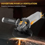 DEKOPRO Meuleuse d'Angle 800W: Ø 125mm Meuleuse d'Angle Électrique avec Poignée Auxiliaire, Capot de Protection, Écrou de Serrag