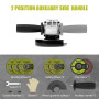 DEWINNER Meuleuse d'angle 850W, 220-240 V, 6 Disques de Meuleuse angulaire de Coupe,115mm, Capot de Protection, avec Poignée Sup