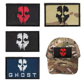 anneratteryer 4 pièces Patch Ecusson Ecusson scratch militaire Patch sac a dos Écusson tactique avec motif tête de mort pour Cas
