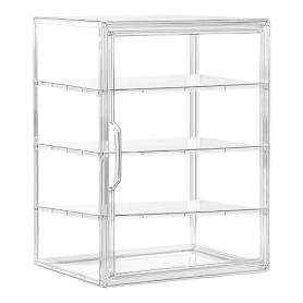 Genérico Vitrine à gâteaux Présentoir à dessert à 4 niveaux avec | Conteneurs hermétiques de rangement pour cuisine, garde-mange
