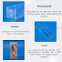 BENECREAT 20 PCS Clair Boîtes De Faveur De Mariage 4x4x12cm Rectangle PVC Transparent Boîtes Cadeaux pour Bonbons Chocolat Valen
