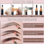 6Crayons Noirs Iimperméables à l'eau Pour Sourcils Kit De Fournitures Pour Tatouage Et Microblading Crayons à Sourcils Permanent