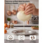 Huglux 4 PCS Etamine Alimentaire, 50 x 50 cm 100% Coton Naturel non Blanchi | Cheese Cloth Ourlé, Lavable Réutilisable Mousselin