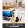VACTechPro 60KPa/680W/7M Aspirateur,Aspirateur Balai avec Fil | Aspirateur Balai avec Dépoussiéreur 800ML, Aspirateurs Balais et
