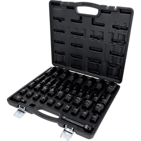 KS Tools - 515.0065 - Coffret douilles à chocs 1/2" - douilles à chocs courtes et longues - Mallette outils 40 pièces