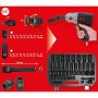 KS Tools - 515.0065 - Coffret douilles à chocs 1/2" - douilles à chocs courtes et longues - Mallette outils 40 pièces