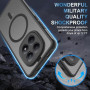 WQRTYJK Coque Magnétique pour Redmi Note 15 4G/5G,Noir | avec 1 Verre Trempé Protection Écran, Compatible avec MagSafe, Étui Ant