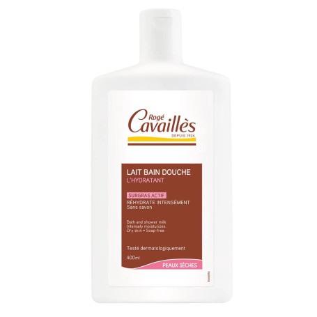 Roge Cavailles Gel Gels Surgras Bain et Douche Lait Surgras Actif Hydratant