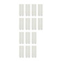 Command Languettes Accroches Tableaux pour Cadres Fins, Blanc, 14 Paires (28 Languettes) - Fixation sans Dommage