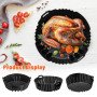 Moule Silicone Air Fryer pour Ninja Air Fryer AF160EU 5,2 L, Plat Silicone Air Fryer Accessoire Air Fryer Moule Air Fryer pour N