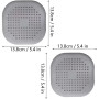 2 Pcs Protection de Drain de Silicone, Filtre Evier de Cuisine avec Ventouse, Filtre de Couverture de Drain de Baignoire, Filtre