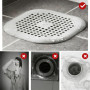 2 Pcs Protection de Drain de Silicone, Filtre Evier de Cuisine avec Ventouse, Filtre de Couverture de Drain de Baignoire, Filtre