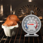 Herreicher Thermomètre de Four avec Cadran Géant 70mm – Crochet Rotatif 360° & Verre Trempé, Inox 304, 50-300°C pour Four Électr