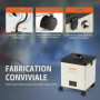 VEVOR Extracteur de Fumée de Soudage 100 W Extracteur de Fumées de Soudure Filtre à 3 Couches Débit d'Air 240 m³/h Absorbeur de 