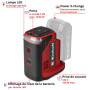 Einhell Station d’énergie Portable sans Fil TC-ES 18/150/1 Li-Solo | PXC | 18 V | onduleur compact | prise 230 V | ports USB-A e