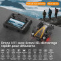 GPS Drone avec Camera 4k pour Enfants Adultes,FPV Drone avec écran HD de 4,5",Deux Batteries,Carte SD de 8 Go,Compatible avec le