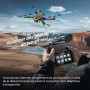 GPS Drone avec Camera 4k pour Enfants Adultes,FPV Drone avec écran HD de 4,5",Deux Batteries,Carte SD de 8 Go,Compatible avec le